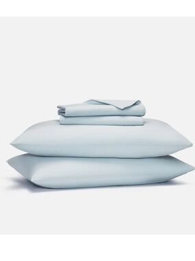 Brooklinen Classic Percale Core Sheet Set Blue Frost Queen COR-Q219